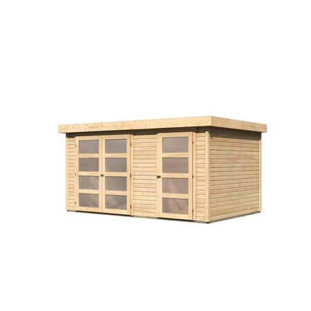5. Bild von Gartenhaus 'Tühlentrup 2' Fichtenholz naturbelassen 211 x 404 x 246 cm