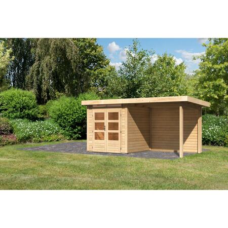 3. Bild von Gartenhaus-Set 'Landern 1' Fichtenholz naturbelassen 41 x 120 x 234,5 cm