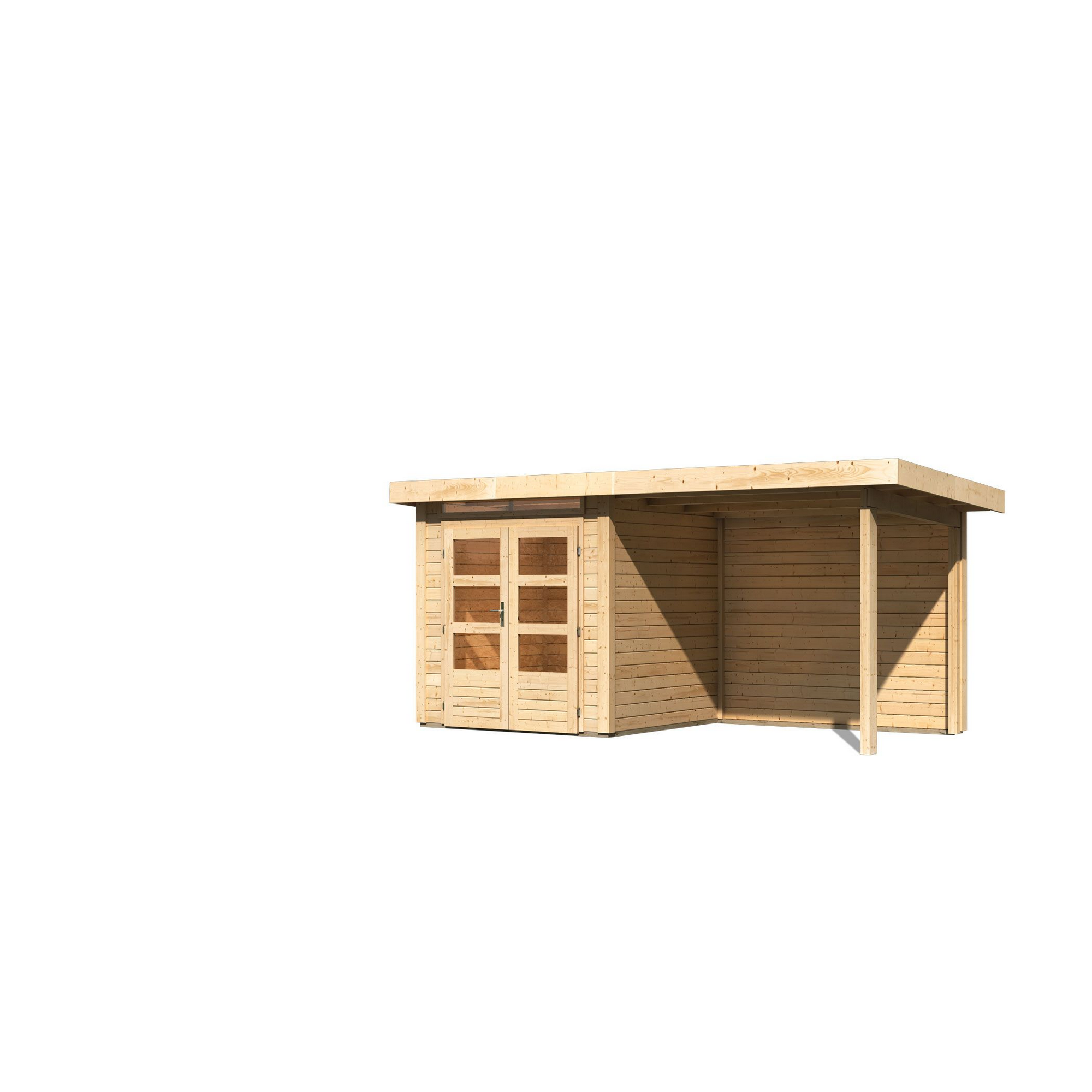 Gartenhaus-Set \'Landern 1\' 234,5 Fichtenholz x naturbelassen x 120 41 cm