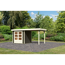 Gartenhaus-Set 'Salta 2' Fichtenholz terragrau 211 x 433 x 217 cm