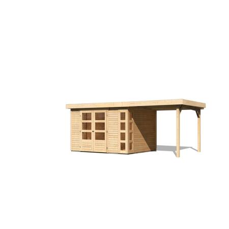 4. Bild von Gartenhaus-Set 'Terko 5' Fichtenholz naturbelassen 210 x 522 x 246 cm