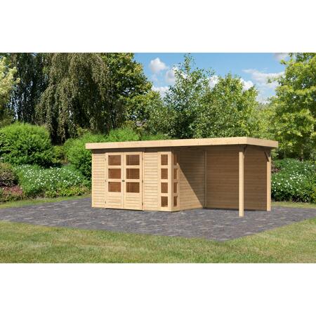 2. Bild von Gartenhaus-Set 'Terko 4' Fichtenholz naturbelassen 211 x 522 x 217 cm