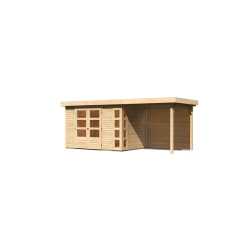 4. Bild von Gartenhaus-Set 'Terko 4' Fichtenholz naturbelassen 211 x 522 x 217 cm