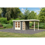 Gartenhaus-Set 'Terko 4' Fichtenholz terragrau 211 x 522 x 217 cm