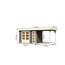 Gartenhaus-Set 'Terko 4' Fichtenholz terragrau 211 x 522 x 217 cm