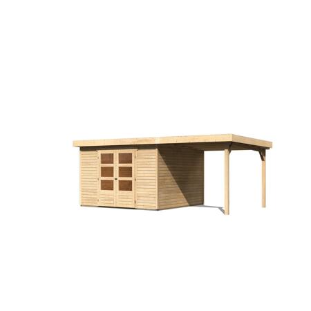 5. Bild von Gartenhaus-Set 'Raskola 6' Fichtenholz naturbelassen 216 x 557 x 306 cm