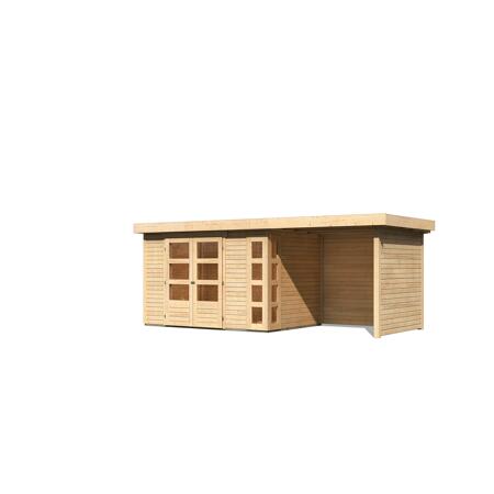 4. Bild von Gartenhaus-Set 'Terko 4' Fichtenholz naturbelassen 211 x 522 x 217 cm