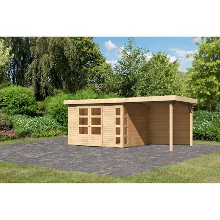4. Bild von Gartenhaus-Set 'Terko 5' Fichtenholz naturbelassen 210 x 522 x 246 cm