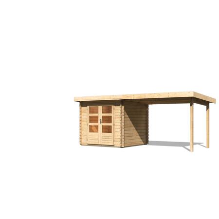 4. Bild von Gartenhaus-Set 'Kastrup 2' Fichtenholz naturbelassen 220 x 519 x 237 cm