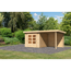 Gartenhaus-Set 'Landern 3' Fichtenholz naturbelassen 222 x 445 x 244 cm