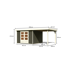 Gartenhaus-Set 'Raskola 6' Fichtenholz terragrau 216 x 522 x 306 cm