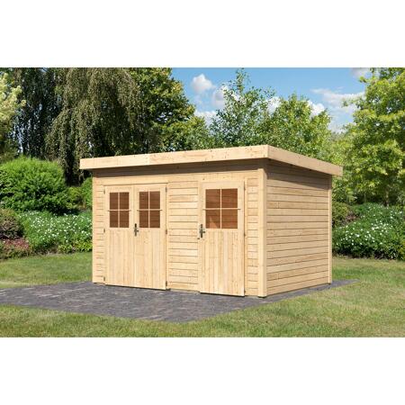 3. Bild von Gartenhaus 'Mintrup' Fichtenholz naturbelassen 230 x 364 x 244 cm