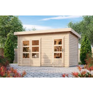 Gartenhaus 'Mintrup' Fichtenholz naturbelassen 230 x 364 x 244 cm