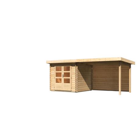 4. Bild von Gartenhaus-Set 'Kastrup 2' Fichtenholz naturbelassen 220 x 519 x 237 cm