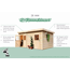 Gartenhaus 'Wattrup' Fichtenholz naturbelassen 230 x 424 x 274 cm