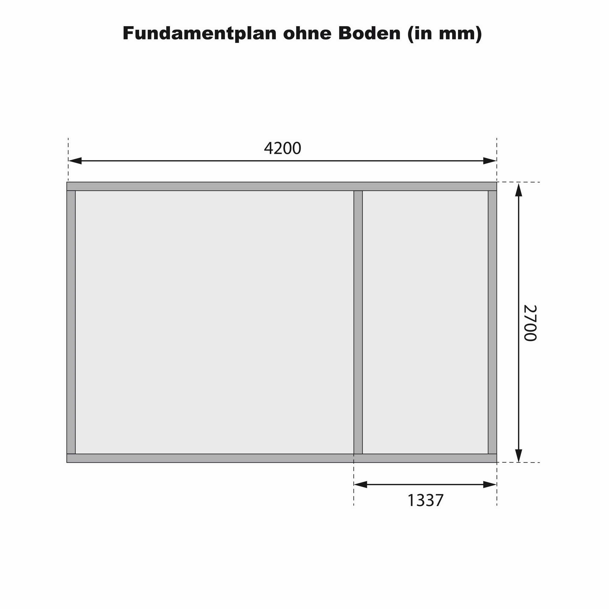 Gartenhaus 'Wattrup' Fichtenholz naturbelassen 230 x 424 x 274 cm + product picture