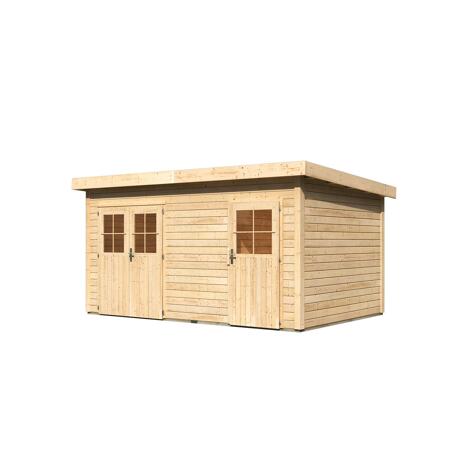 5. Bild von Gartenhaus 'Wattrup' Fichtenholz naturbelassen 230 x 424 x 274 cm