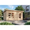 Gartenhaus 'Wattrup' Fichtenholz naturbelassen 230 x 424 x 274 cm