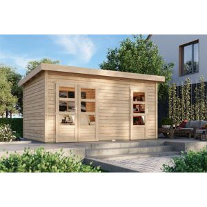 Gartenhaus 'Wattrup' Fichtenholz naturbelassen 230 x 424 x 274 cm