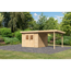 Gartenhaus-Set 'Landern 6' Fichtenholz naturbelassen 222 x 505 x 274 cm