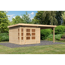Gartenhaus-Set 'Mastorf 6' Fichtenholz naturbelassen 222 x 505 x 274 cm