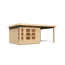 Gartenhaus-Set 'Mastorf 6' Fichtenholz naturbelassen 222 x 505 x 274 cm