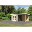 Gartenhaus-Set 'Landern 3' Fichtenholz terragrau 222 x 445 x 244 cm