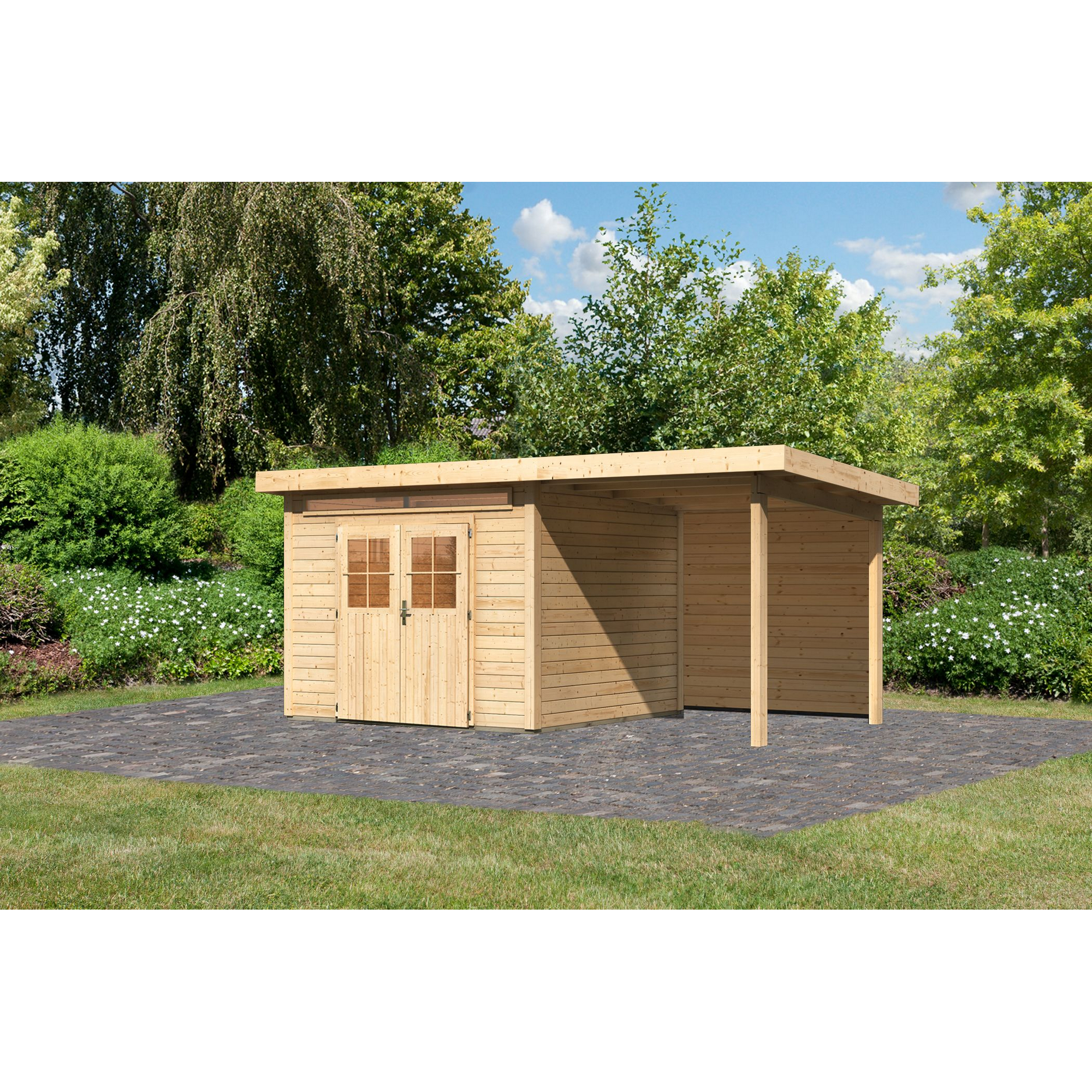 Gartenhaus Landern 6 mit Anbau 2,6 RWH