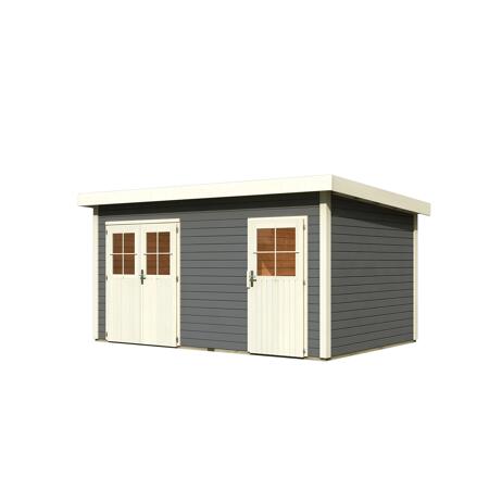 4. Bild von Gartenhaus 'Wattrup' Fichtenholz terragrau 230 x 424 x 274 cm