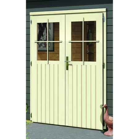 6. Bild von Gartenhaus 'Wattrup' Fichtenholz terragrau 230 x 424 x 274 cm