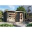 Gartenhaus 'Wattrup' Fichtenholz terragrau 230 x 424 x 274 cm