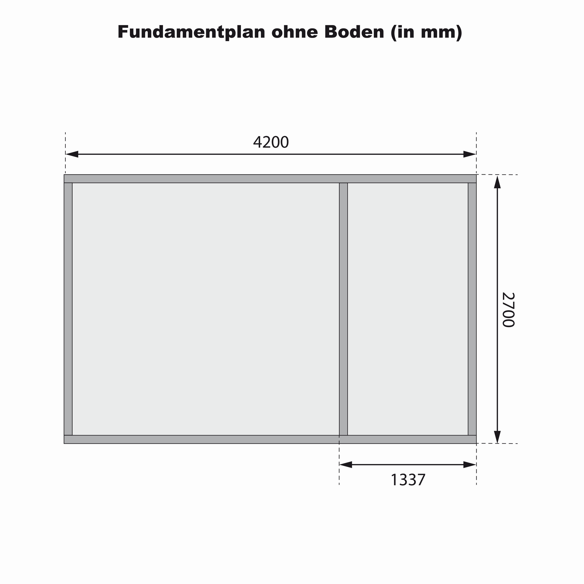Gartenhaus 'Wattrup' Fichtenholz terragrau 230 x 424 x 274 cm