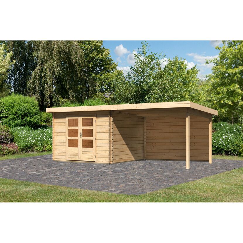 Gartenhaus Kastrup 5 mit Anbau 3 m