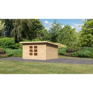 Gartenhaus 'Fortheim 4' Fichtenholz naturbelassen 229,5 x 369 x 309 cm