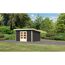 Gartenhaus 'Fortheim 4' Fichtenholz terragrau 229,5 x 369 x 309 cm