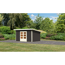 Gartenhaus 'Fortheim 4' Fichtenholz terragrau 229,5 x 369 x 309 cm
