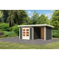 Gartenhaus-Set 'Landern 6' Fichtenholz terragrau 222 x 505 x 274 cm