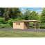 Gartenhaus-Set 'Morgau 4' Fichtenholz naturbelassen 217 x 639 x 297 cm