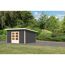 Gartenhaus 'Fortheim 5' Fichtenholz terragrau 229,5 x 369 x 369 cm