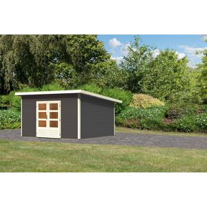 Gartenhaus 'Fortheim 5' Fichtenholz terragrau 229,5 x 369 x 369 cm