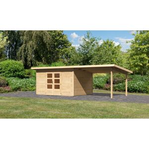 Gartenhaus-Set 'Fortheim 4' Fichtenholz naturbelassen 229,5 x 664 x 309 cm