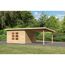 Gartenhaus-Set 'Fortheim 5' Fichtenholz naturbelassen 229,5 x 665 x 369 cm