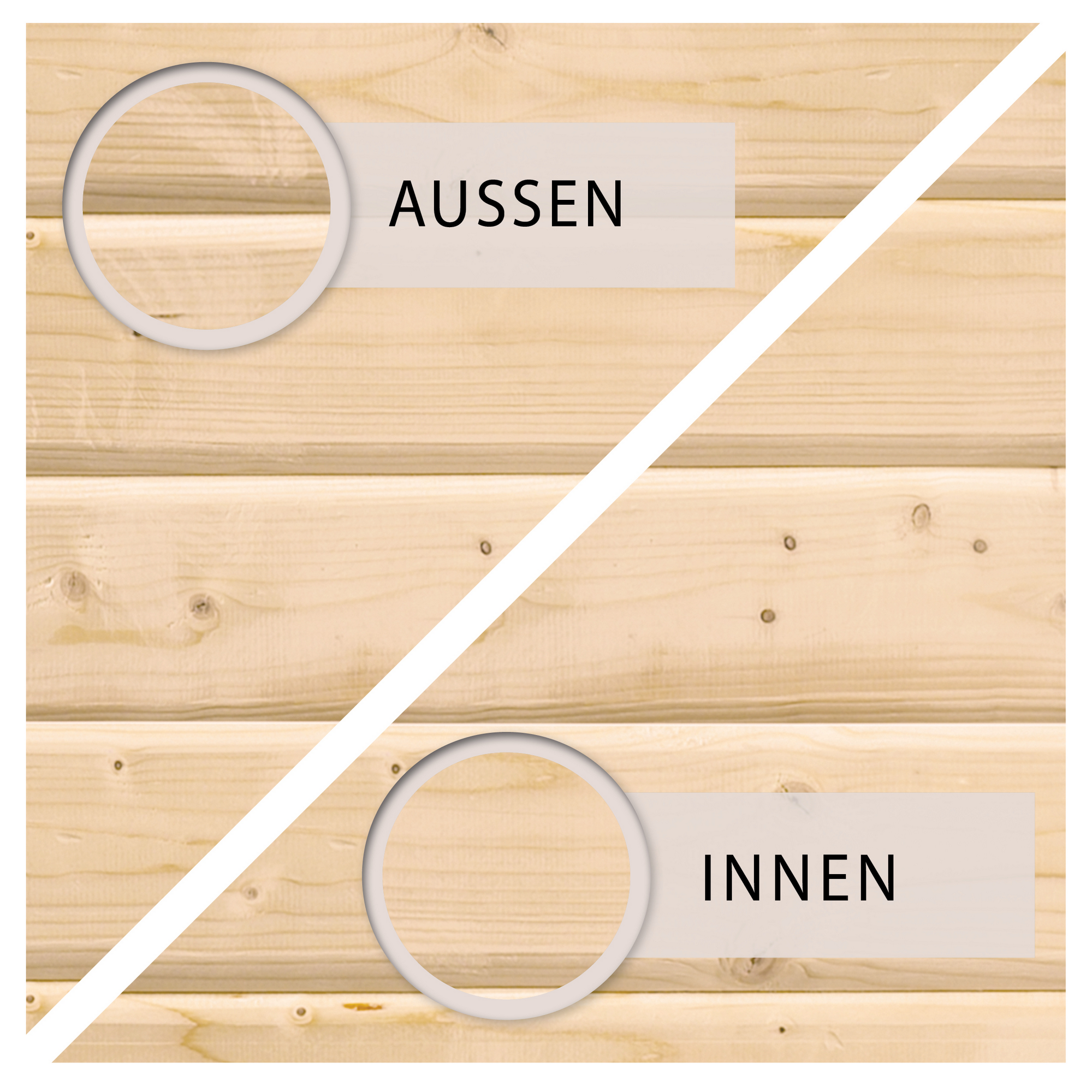 Gartenhaus-Set 'Fortheim 5' Fichtenholz naturbelassen 229,5 x 665 x 369 cm