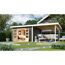 Gartenhaus-Set 'Fortheim 5' Fichtenholz terragrau 229,5 x 665 x 369 cm