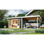 Gartenhaus-Set 'Fortheim 5' Fichtenholz terragrau 229,5 x 665 x 369 cm