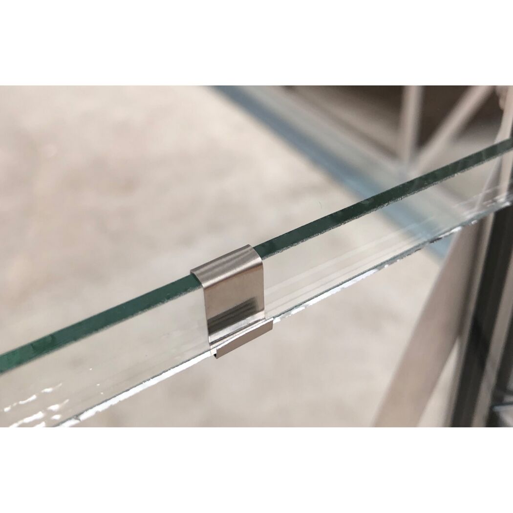 Gewächshaus 'Popular 66' 193 x 195 cm mit 3 mm Blankglas schwarz