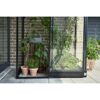 Anlehngewächshaus 'Qube Lean-to 24' 65 x 127 cm mit 3 mm Sicherheitsglas schwarz