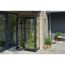 Anlehngewächshaus 'Qube Lean-to 24' 65 x 127 cm mit 3 mm Sicherheitsglas schwarz