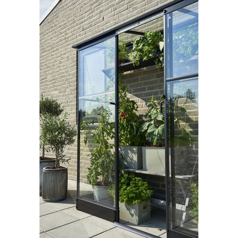 Gewächshaus GWH Qube Lean-to 26 schwarz