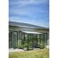 Anlehngewächshaus 'Qube Lean-to 68' 188 x 251 cm mit 3 mm Sicherheitsglas schwarz